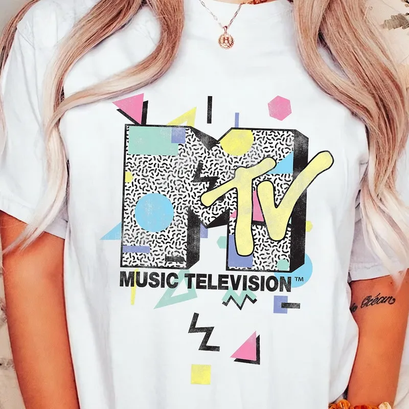Product Mtv Retro 90 Shape Design Logo Graphic Music T-shirt Hoodie Sweater Vacation Disneyland Family