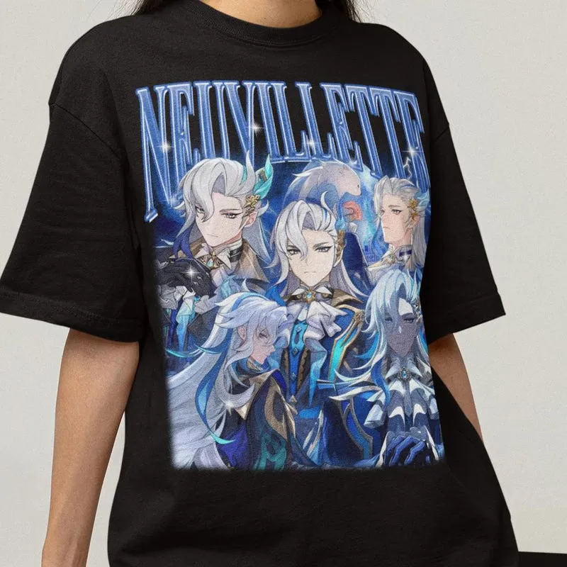 Product Neuvillette Genshin Impact Gaming Videogame T-shirt Hoodie Sweater Husbando