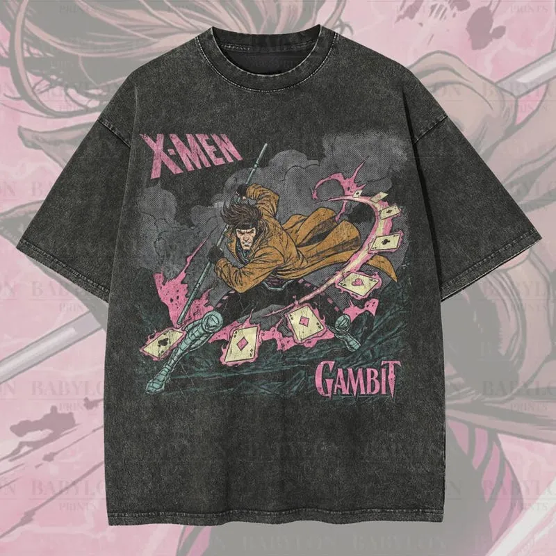 Product Gambit X Men Marvel Mutant Graphic Cards 97 T-shirt Hoodie Sweater Comic