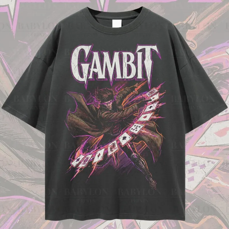 Product Gambit X Men Marvel Mutant Graphic Cards 97 T-shirt Hoodie Sweater Remy Lebeau