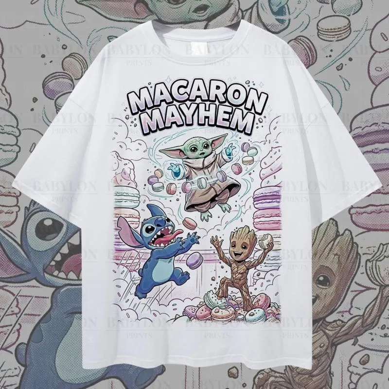 Product Grogu Stitch Groot Cute Marvel Star T-shirt Hoodie Sweater Wars Disneyworld Youth Baby Yoda