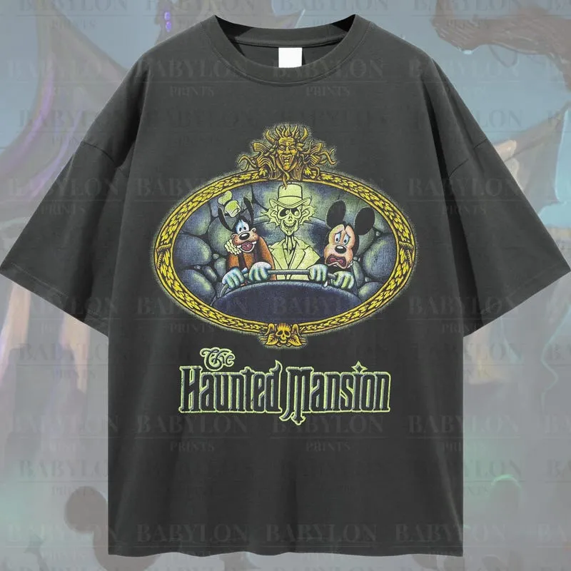 Product Haunted Mansion Mickey And Friends T-shirt Hoodie Sweater Hitchhiking Ghosts