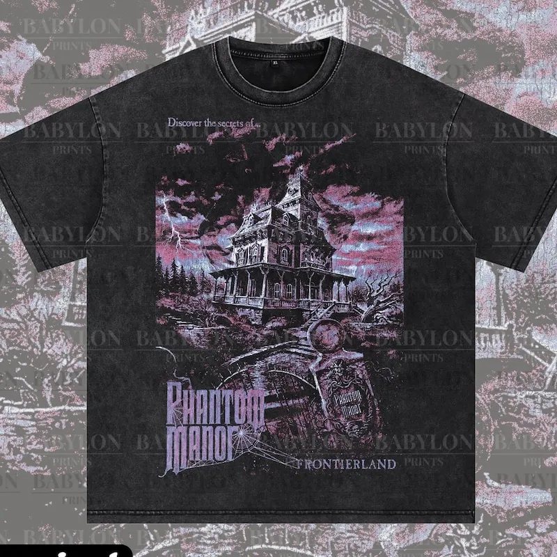 Product Haunted Mansion Phantom Manor T-shirt Hoodie Sweater Disneyland Paris Hitchhiking Ghosts Mickey
