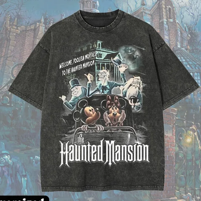 Product Haunted Mansion Mickey And Minnie Disneyworld T-shirt Hoodie Sweater Friends Hitchhiking Ghosts