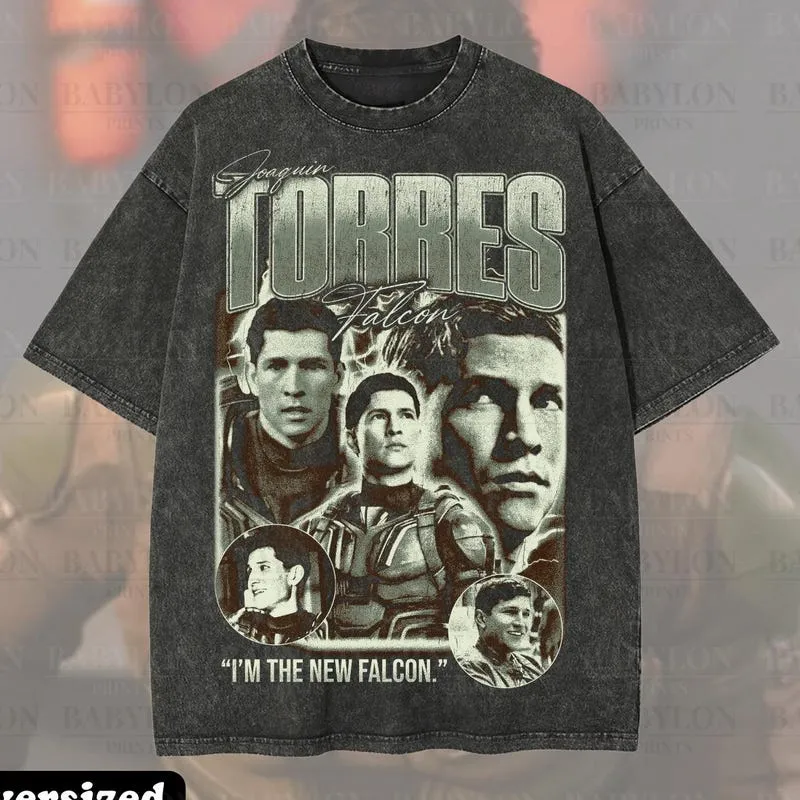Product Joaquin Torres Falcon Marvel Captain America T-shirt Hoodie Sweater Brave New World Danny Ramirez Vintage