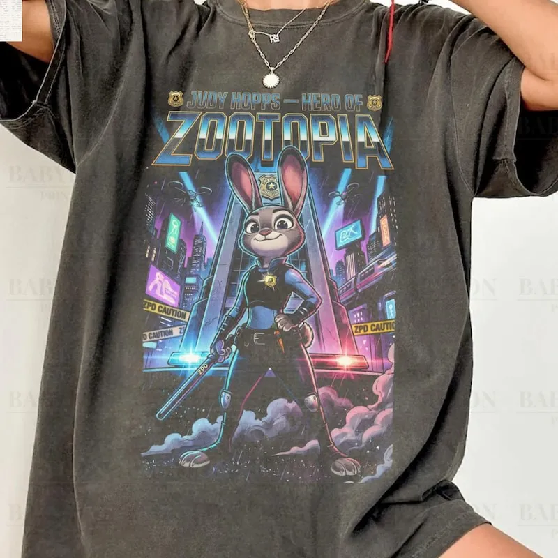 Product Judy Hopps Zootopia Vintage 2 Bunny T-shirt Hoodie Sweater Disneyworld Gifts