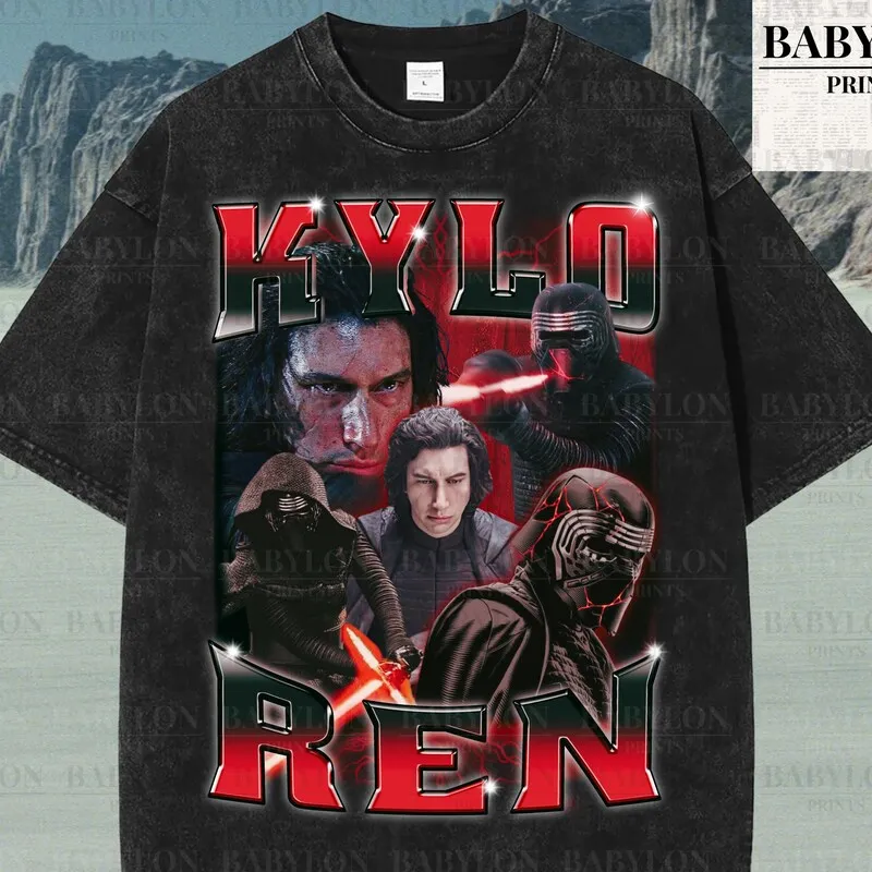 Product Kylo Ren 90s Graphic Vacation 2024 Star T-shirt Hoodie Sweater Wars Galaxys Edge Holiday Sith The Force Awakens Gift