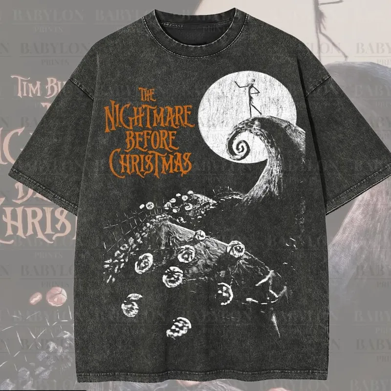 Product Nightmare Before Christmas Jack Skellington T-shirt Hoodie Sweater Oogie Boogie Bash Halloween Mickey Not So Scary
