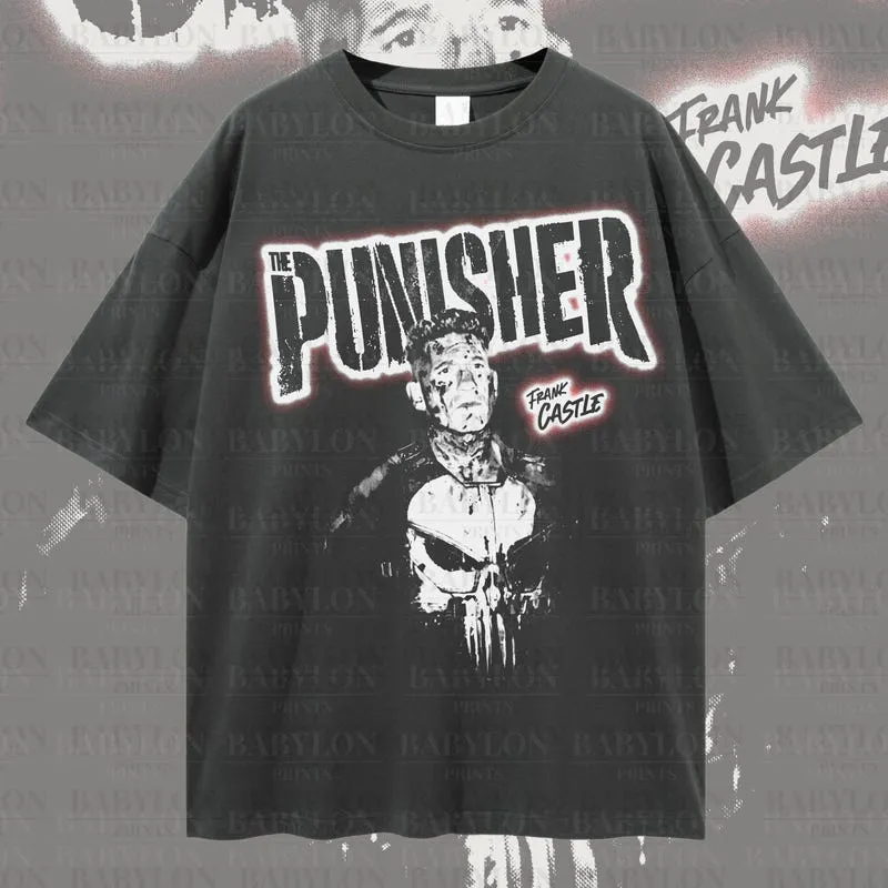 Product Punisher Jon Bernthal Vintage The Show Frank T-shirt Hoodie Sweater Castle Daredevil Born Again Marvel Gift