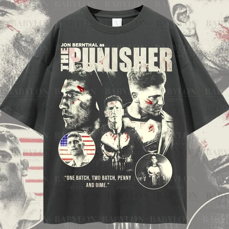Product Punisher Vintage Jon Bernthal Show Frank T-shirt Hoodie Sweater Castle Daredevil Marvel Gift For Dad
