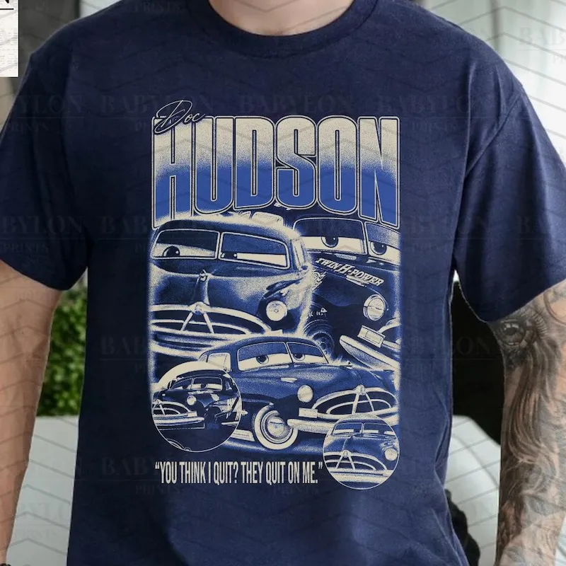 Product Retro Doc Hudson Radiator Springs Pixar T-shirt Hoodie Sweater Cars Disneyland Trip Land