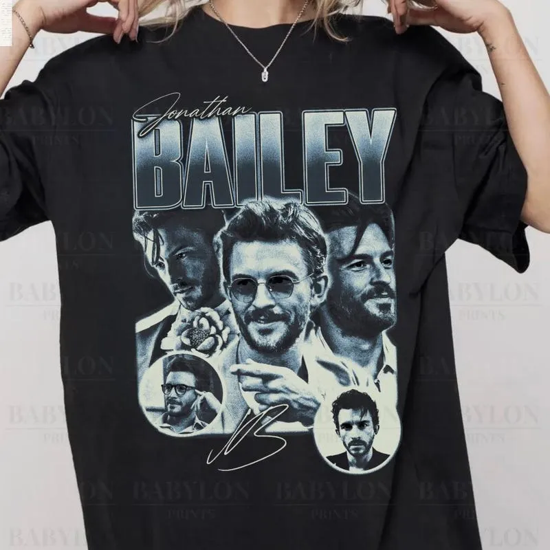Product Retro Jonathan Bailey Gifts For Her Movie 90s T-shirt Hoodie Sweater Actor Homage