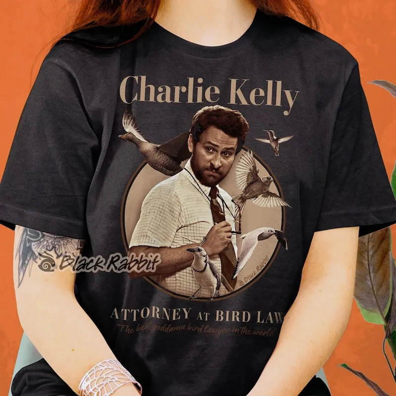 Product It Always Sunny In Philadelphia Charlie Kelly T-shirt Hoodie Sweater Attorney At Bird Law Retro Vintage Unisex Classic