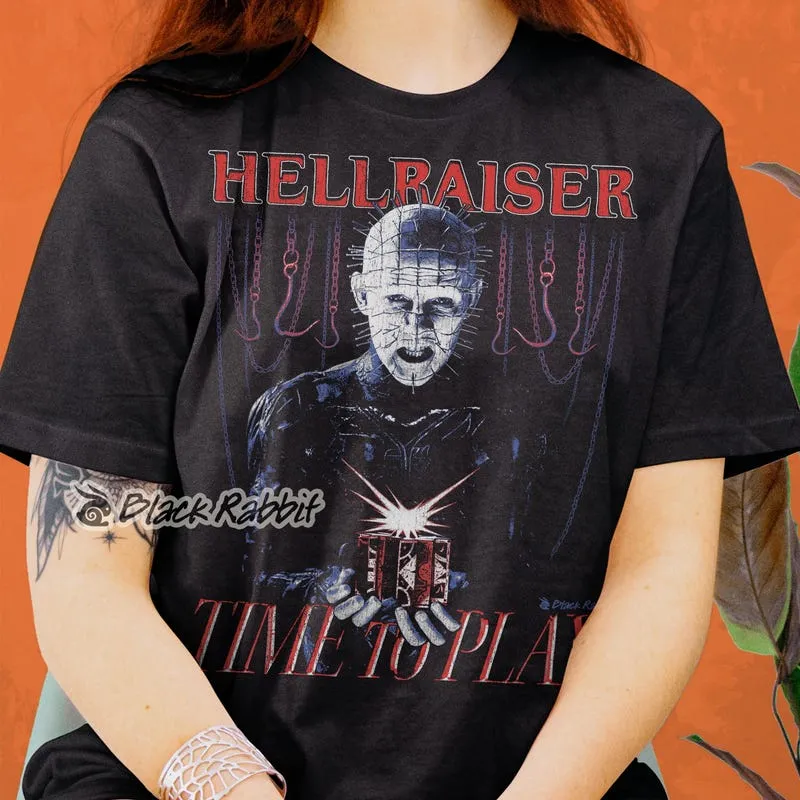 Product Hellraiser Pinhead Time To Play Unisex Classic T-shirt Hoodie Sweater