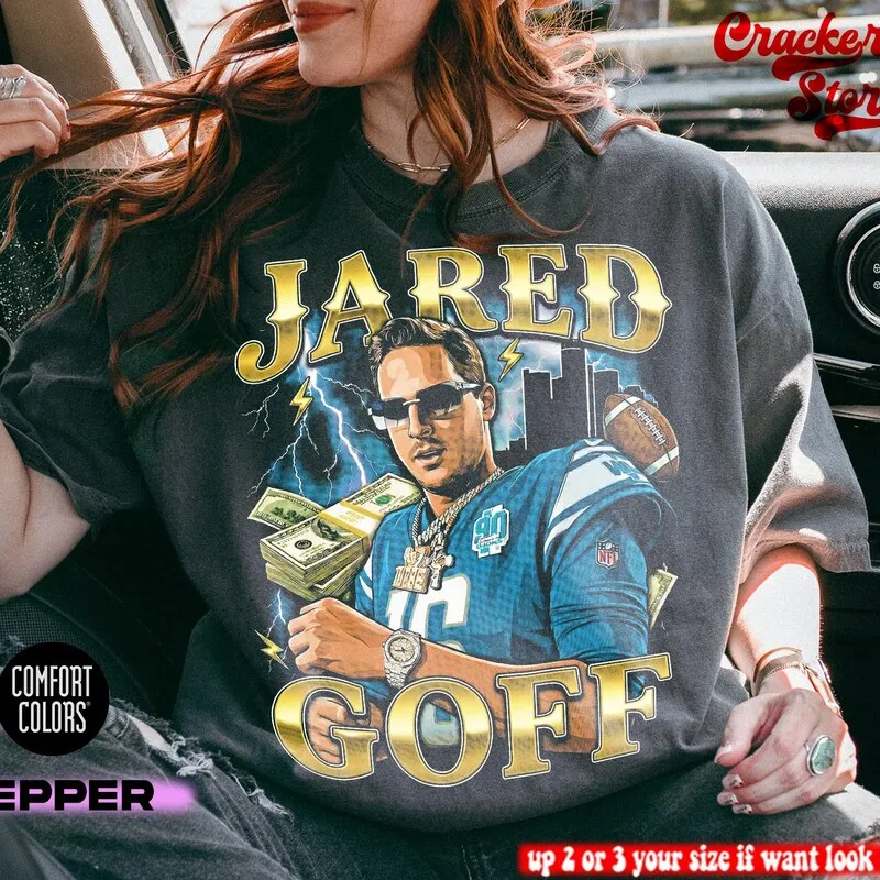 Product Comfort Color 1717jared Goff Vintage Football T-shirt Hoodie Sweater Jared