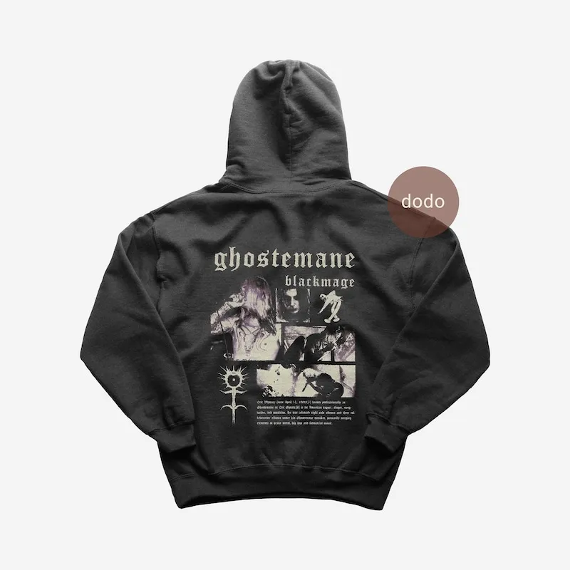 Product Ghostemane Rap Music Blackmage Album Merch T-shirt Hoodie Sweater Unisex Rapper Clothing