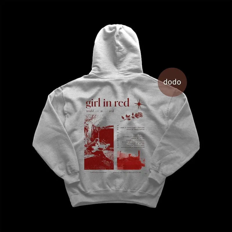 Product Girl In Red Pop Music World Single Album Merch T-shirt Hoodie Sweater Unisex Clothing