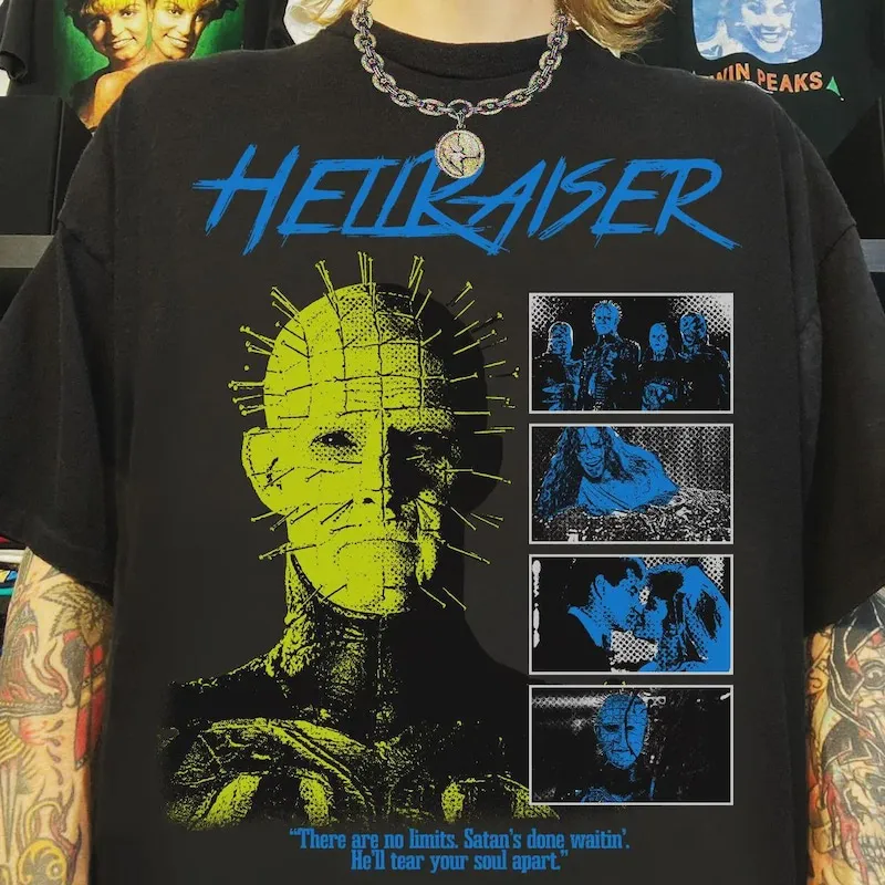 Product Hellraiser 1987 Retro 80s Horror Movie T-shirt Hoodie Sweater