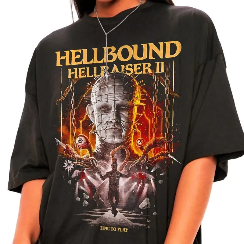 Product Hellraiser Pinhead Graphic 80s Retro Horror T-shirt Hoodie Sweater Movie