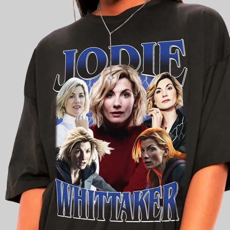 Product Jodie Whittaker Vintage Retro Style Graphic T-shirt Hoodie Sweater Fan Gift Christian Contreras