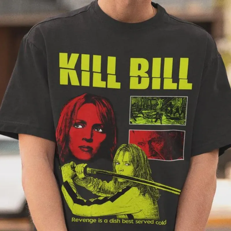 Product Kill Bill Quentin Tarantino Uma Thurman Lucy T-shirt Hoodie Sweater Liu Retro Movie Vintage