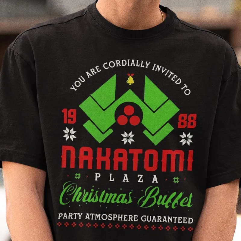 Product Nakatomi Plaza Christmas Die Hard Movie T-shirt Hoodie Sweater