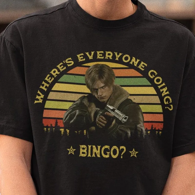 Product Resident Evil Leon Kennedy Bingo T-shirt Hoodie Sweater