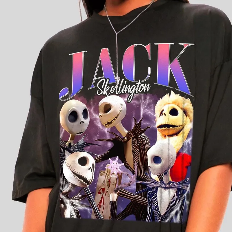Product Retro Jack Skellington Graphic Nightmare T-shirt Hoodie Sweater Before Christmas