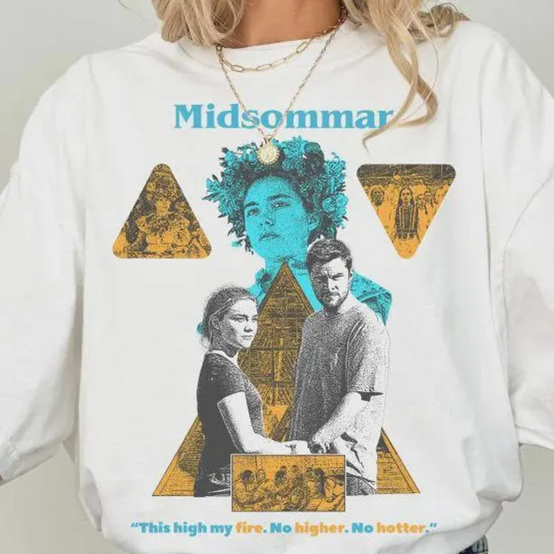 Product Retro Midsommar Movie Florence Pugh Art Print T-shirt Hoodie Sweater