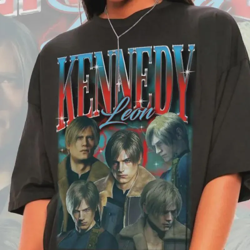 Product Unisex Leon Kennedy Graphic Retro Style T-shirt Hoodie Sweater