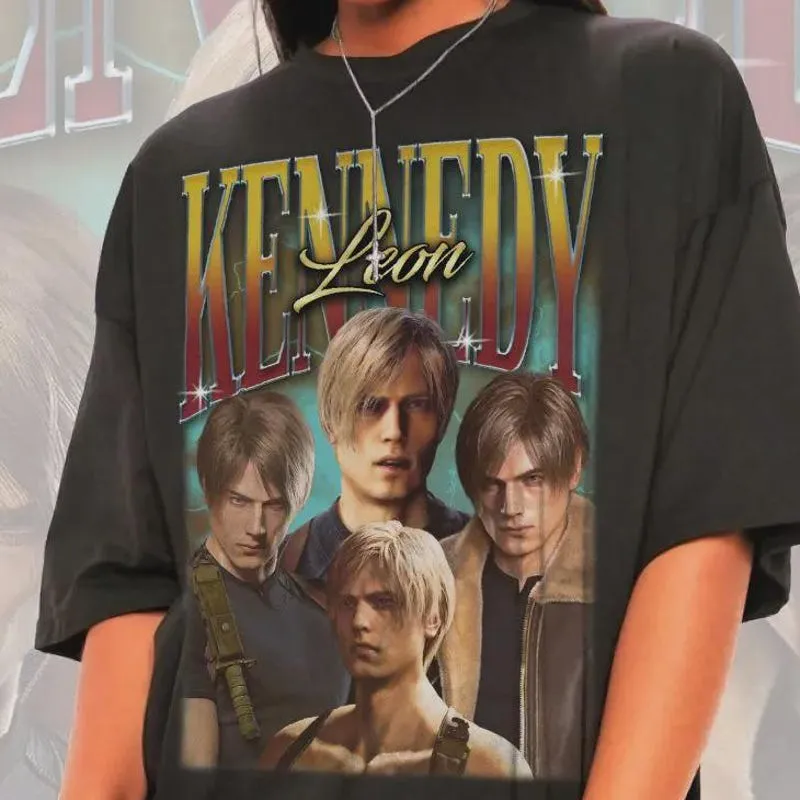 Product Unisex Leon Kennedy Graphic Vintage Style Or T-shirt Hoodie Sweater