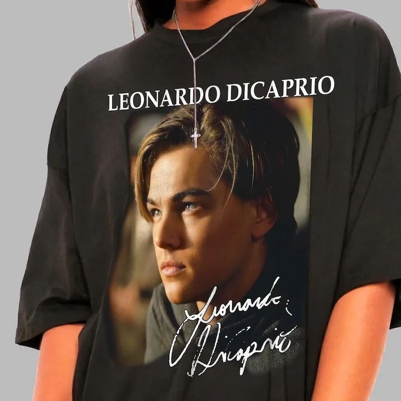 Product Unisex Leonardo Dicaprio Movie Star Fan Merch T-shirt Hoodie Sweater