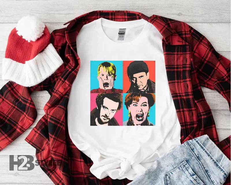 Product Home Alone Kevin Mom Cute Merry Christmas Xmas T-shirt Hoodie Sweater Gift Movie Unisex
