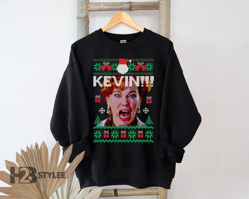 Product Home Alone Kevin Mom Merry Christmas Xmas Gift T-shirt Hoodie Sweater Movie Unisex