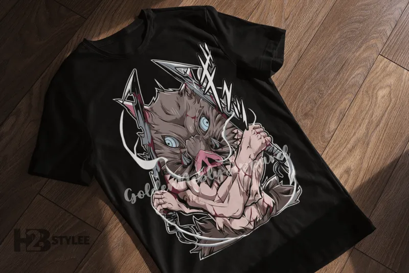 Product Inosuke Hashibira Vintage Demon Slayer Kimetsu T-shirt Hoodie Sweater No Yaiba Anime Manga Graphic Unisex