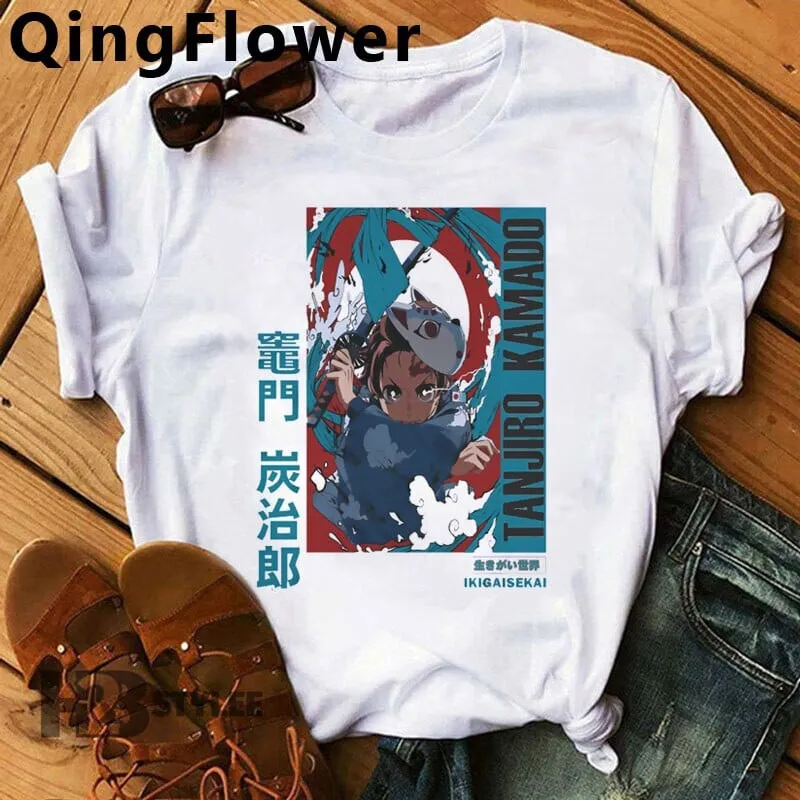 Product Kamado Tanjiro Demon Slayer Anime Manga T-shirt Hoodie Sweater Vintage Graphic Unisex