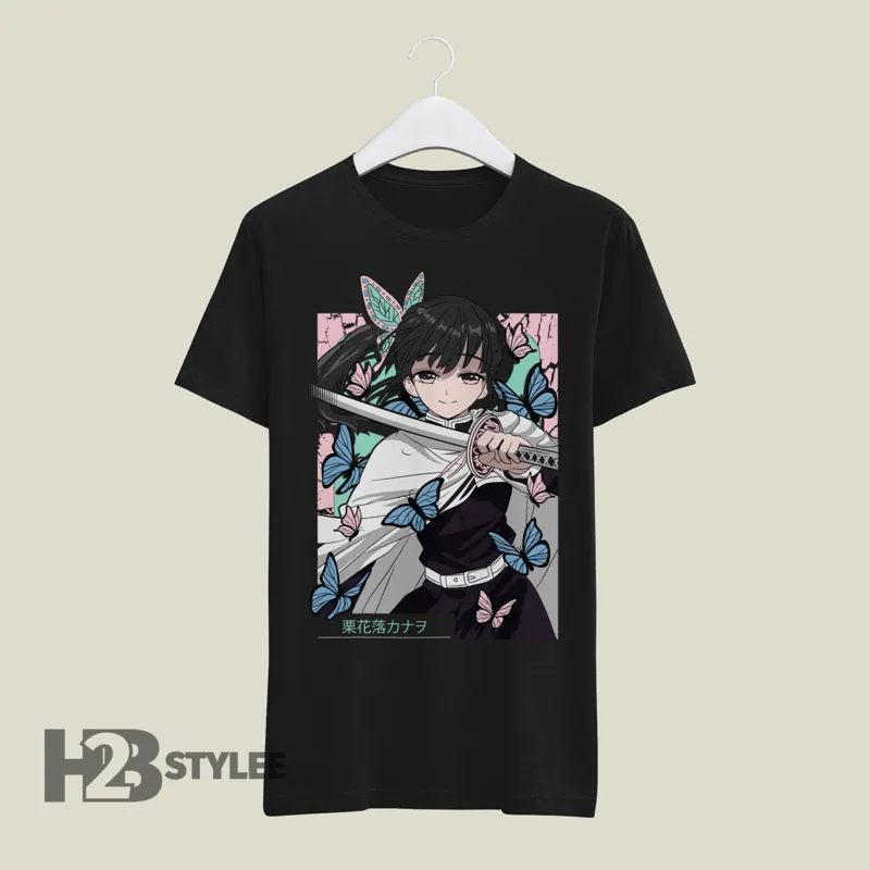 Product Kanao Tsuyuri Vintage Demon Slayer Kimetsu No T-shirt Hoodie Sweater Yaiba Anime Manga Graphic Unisex