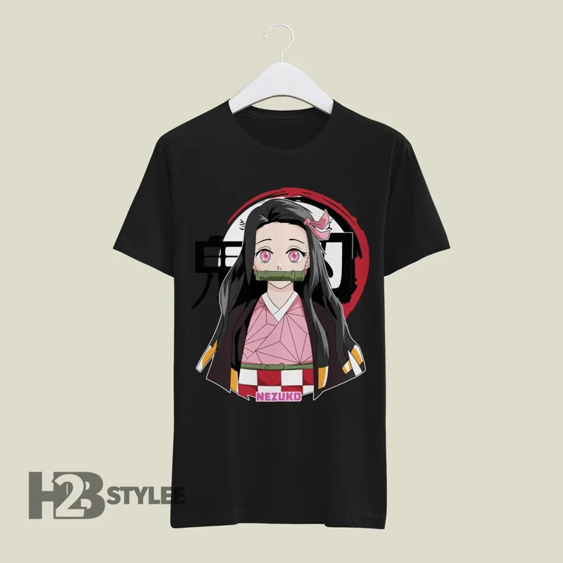 Product Nezuko Chan Vintage Demon Slayer Kimetsu No T-shirt Hoodie Sweater Yaiba Anime Manga Graphic Unisex