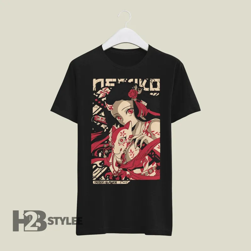 Product Nezuko Kamado Vintage Demon Slayer Kimetsu No T-shirt Hoodie Sweater Yaiba Anime Manga Graphic Unisex