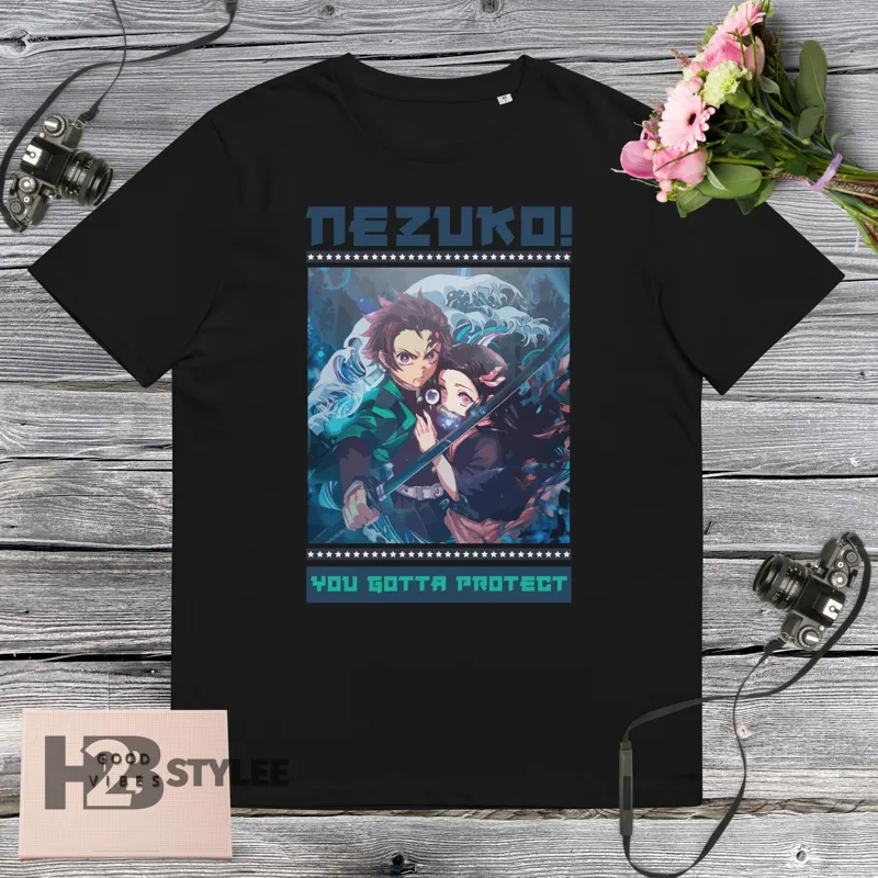Product Nezuko Tanjiro Vintage Demon Slayer Kimetsu No T-shirt Hoodie Sweater Yaiba Anime Manga Graphic Unisex