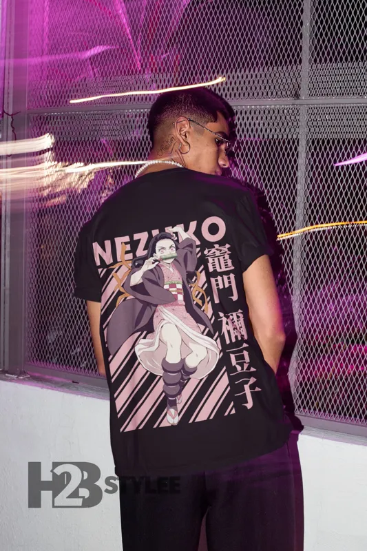 Product Nezuko Vintage Demon Slayer Kimetsu No Yaiba T-shirt Hoodie Sweater Anime Manga Graphic Unisex