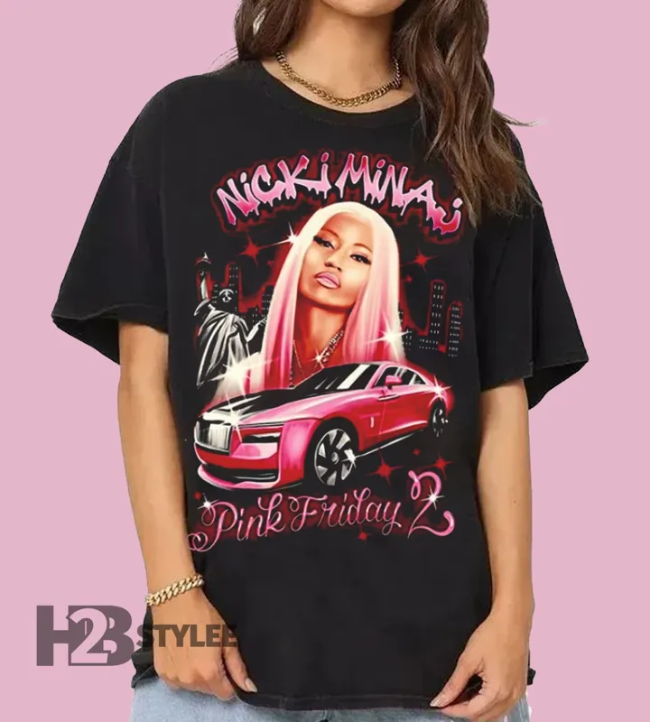 Product Nicki Minaj Pink Friday 2 Vintage Retro Unisex T-shirt Hoodie Sweater