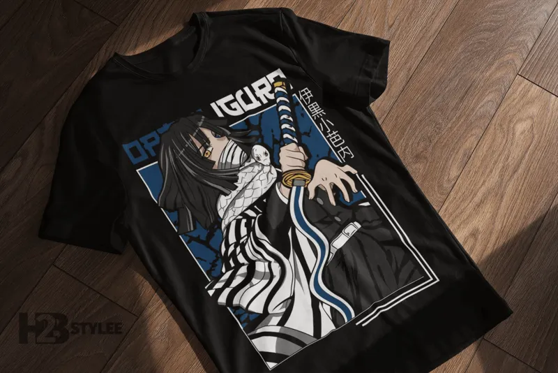 Product Obanai Iguro Vintage Demon Slayer Kimetsu No T-shirt Hoodie Sweater Yaiba Anime Manga Graphic Unisex
