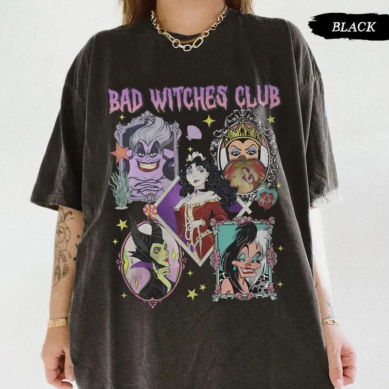 Product Retro Coquette Bad Witches Club Sweaters T-shirt Hoodie Sweater Villains Halloween Girl Trip Vintage