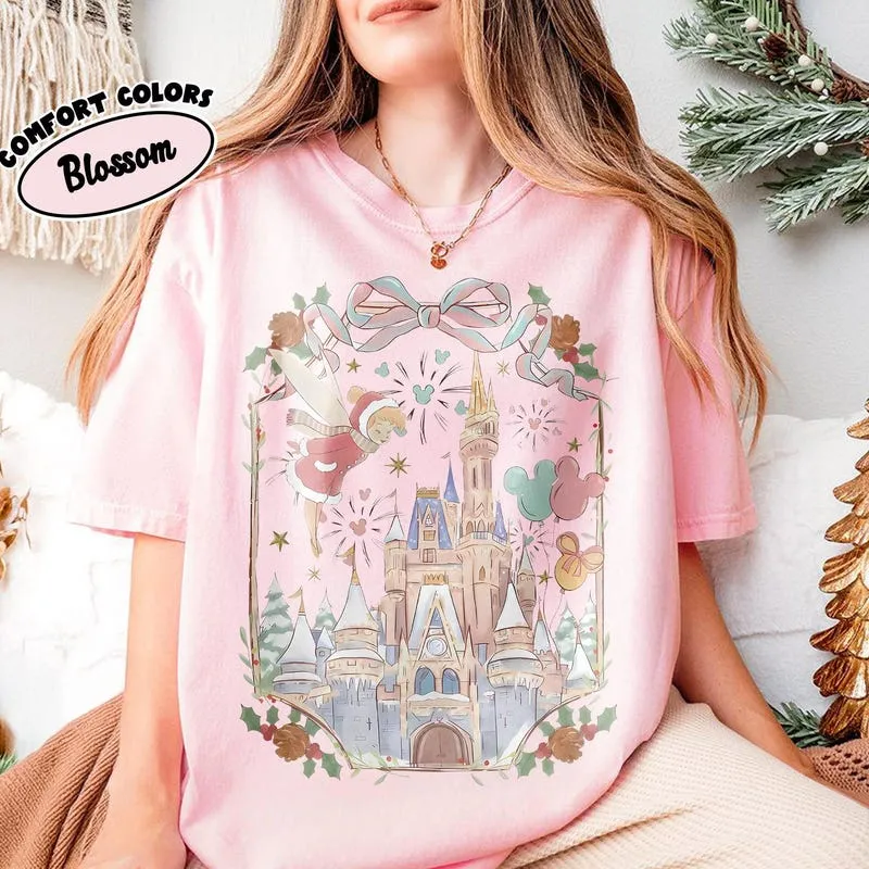 Product Retro Coquette Christmas Mickey Very T-shirt Hoodie Sweater Merry Magic Kingdom Holiday Girly Nutcracker Xmas