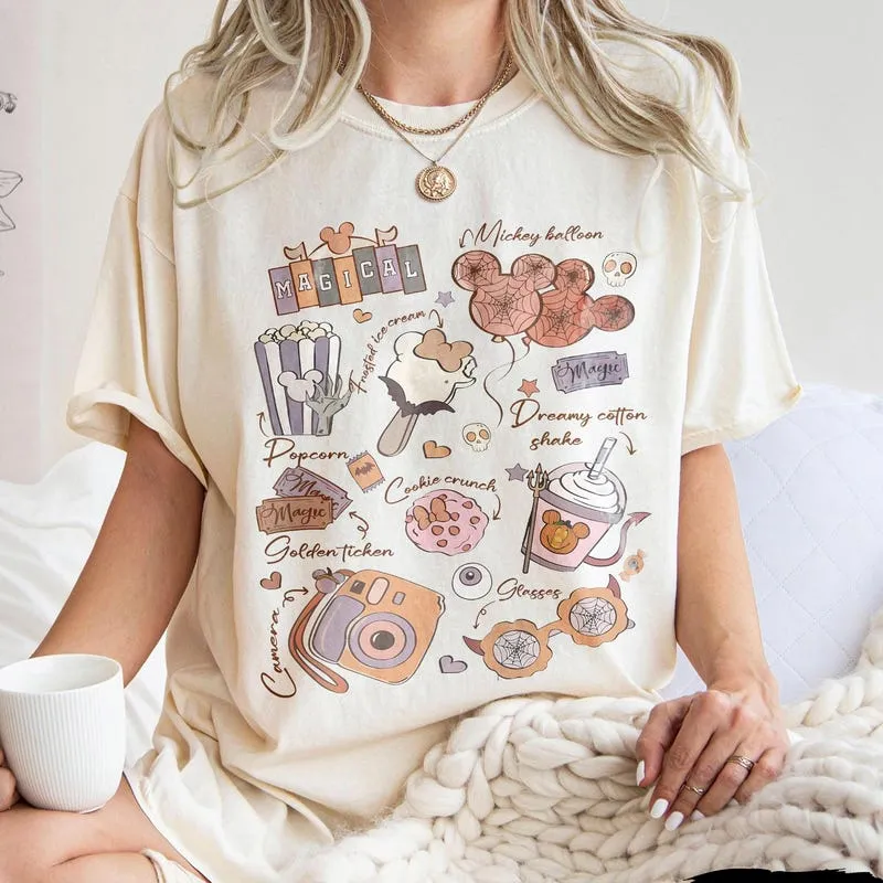 Product Retro Coquette Disneyland Sweaters Magical T-shirt Hoodie Sweater Snacks Halloween Best Ever Disneyworld Trip