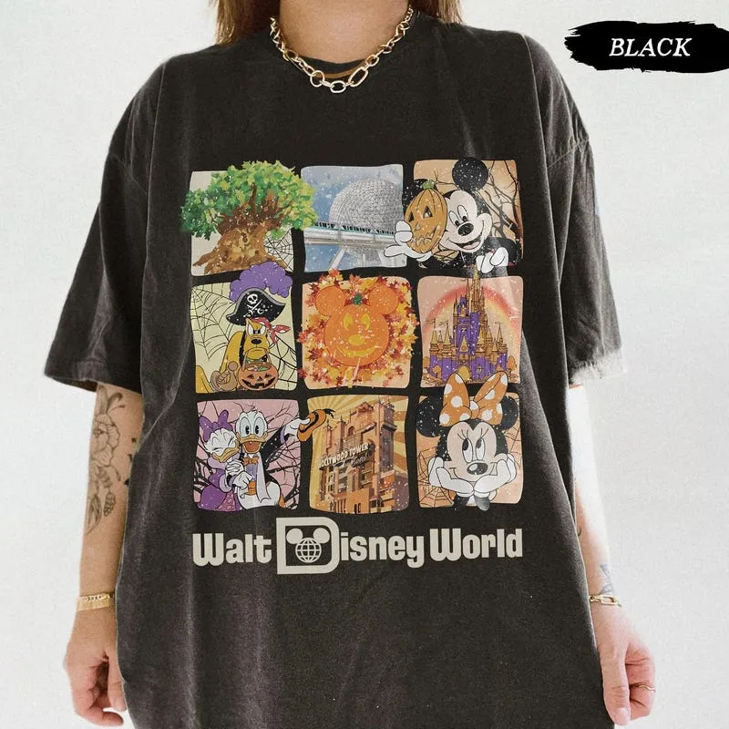 Product Retro Halloween Mickey And Friends T-shirt Hoodie Sweater World 2025 Family Trip Walt Costume