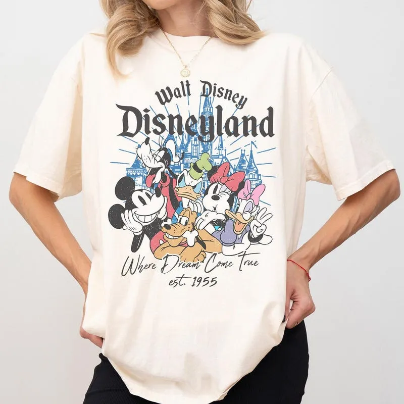 Product Retro Disneyland Family Trip Vintage Mickey T-shirt Hoodie Sweater And Friends