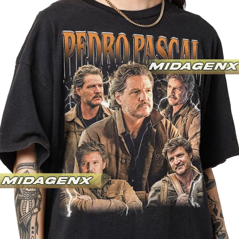 Product Pedro Pascal Vintage Gift For Women And Man T-shirt Hoodie Sweater Unisex