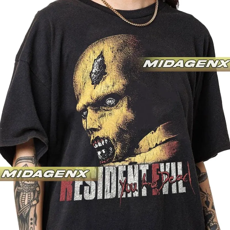 Product Resident Evil 1996 Vintage The First Zombie T-shirt Hoodie Sweater Gift For Women And Man Unisex